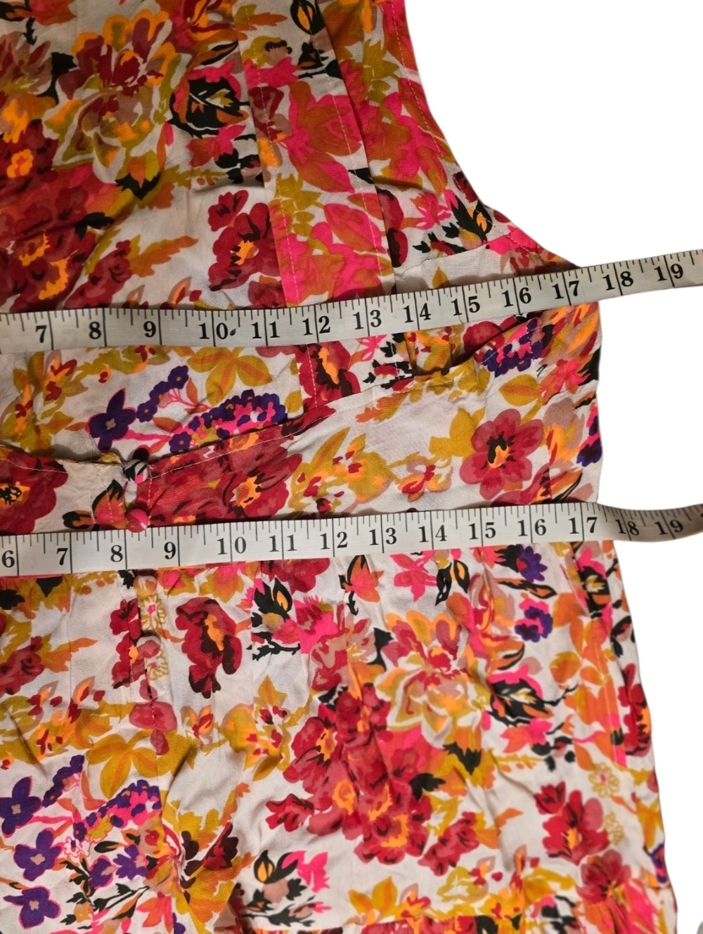 Natural Life Floral Boho Tiered Mini Dress - Size Large - Picture 11 of 16